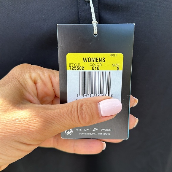 NWT Nike 🔥 Dri Fit Golf Black Polo Short Sleeve Shirts Sz S - Picture 7 of 7